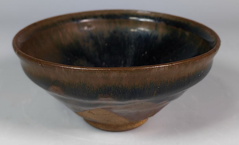 古玩陶瓷宋窯變兔毫建窯盞拍賣，當前價格15000元