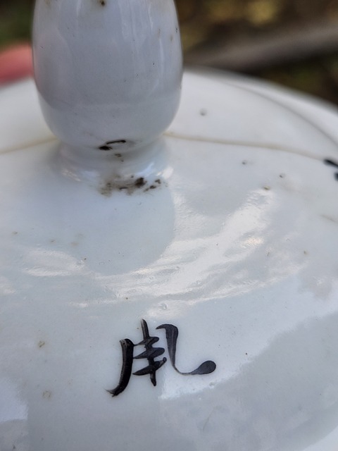 古玩陶瓷粉彩山水紋將軍罐真品鑒賞圖