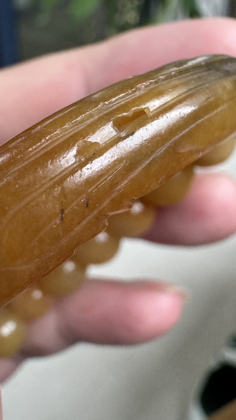 古玩玉器和田手鐲殘件真品鑒賞圖