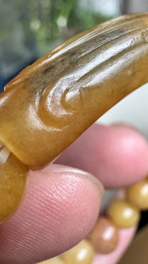 古玩玉器和田手鐲殘件真品鑒賞圖