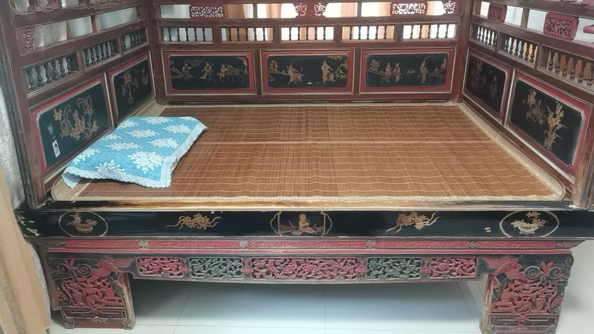 古玩雜項(xiàng)架子床真品鑒賞圖