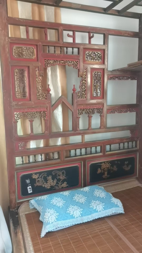 古玩雜項(xiàng)架子床真品鑒賞圖