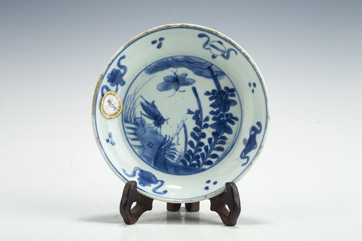 古玩陶瓷明晚·青花飛黃騰達紋盤拍賣，當前價格2388元