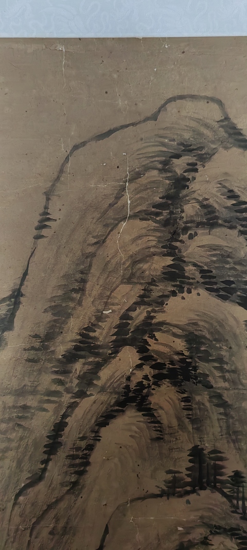 古玩字畫清晚期山水真品鑒賞圖