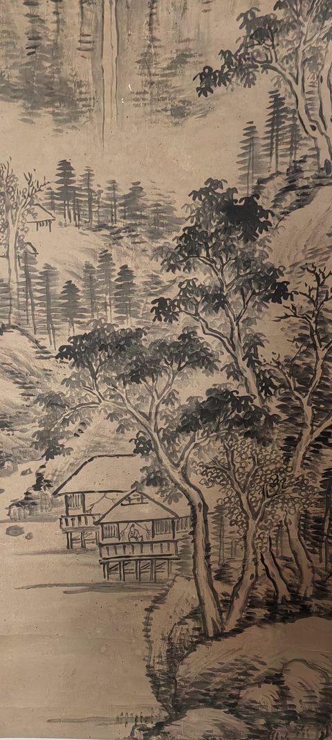 古玩字畫清晚期山水真品鑒賞圖