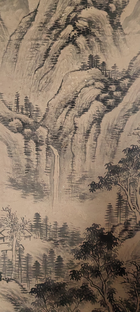 古玩字畫清晚期山水真品鑒賞圖