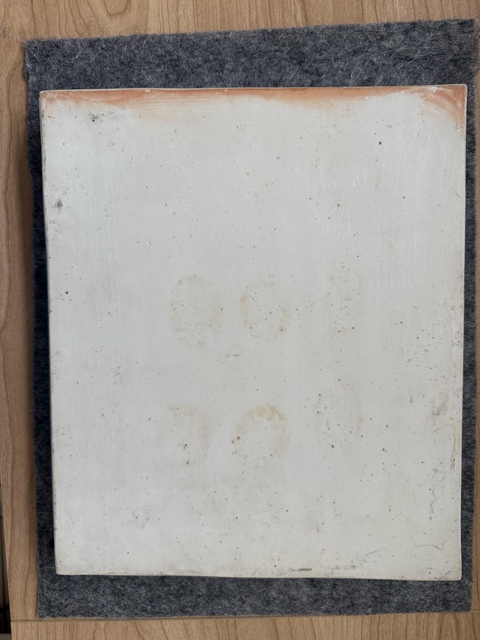 古玩陶瓷人物山水紋青花四方盤真品鑒賞圖