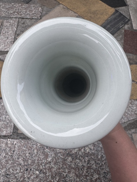 古玩陶瓷青花五彩龍紋花觚真品鑒賞圖