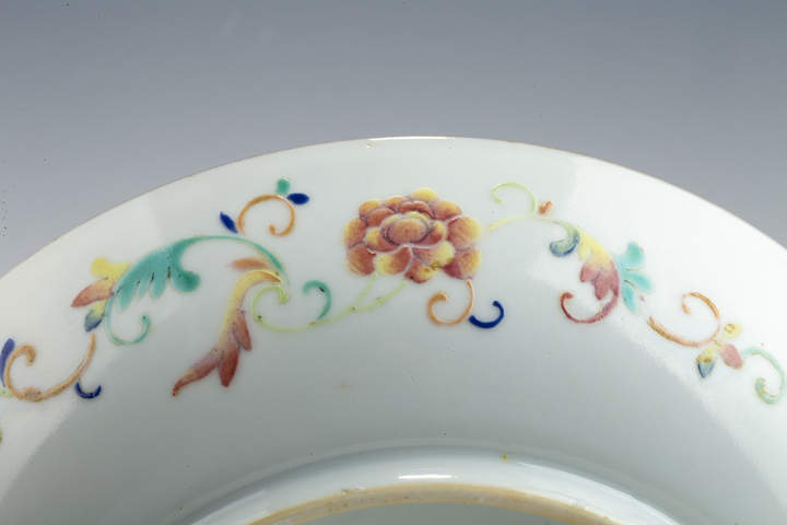 古玩陶瓷清光緒·粉彩九桃紋盤（官）真品鑒賞圖