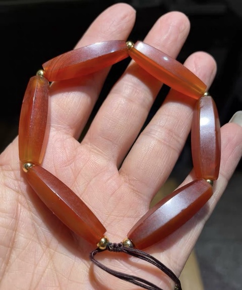 古玩玉器瑪瑙多愣珠真品鑒賞圖