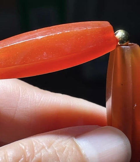 古玩玉器瑪瑙多愣珠真品鑒賞圖