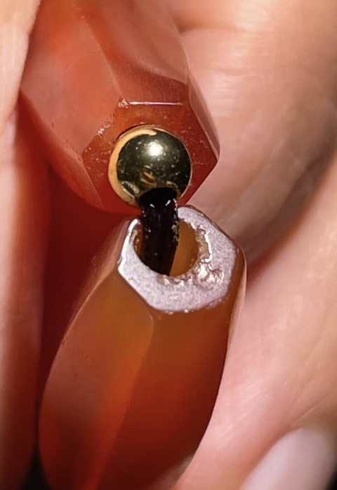 古玩玉器瑪瑙多愣珠真品鑒賞圖