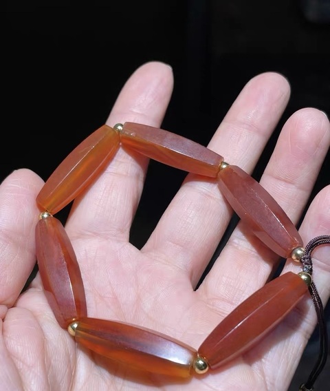 古玩玉器瑪瑙多愣珠真品鑒賞圖