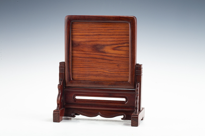 古玩陶瓷·粉彩山水紋瓷板插屏真品鑒賞圖