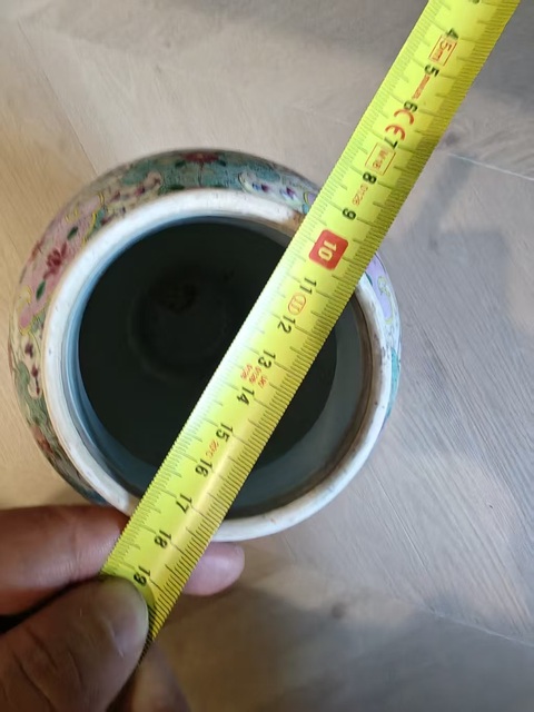 古玩陶瓷粉彩耄耋之年圖雞腿瓶真品鑒賞圖