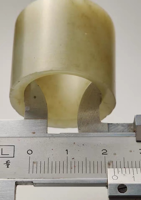 古玩玉器和田玉雕“素紋扳指”真品鑒賞圖