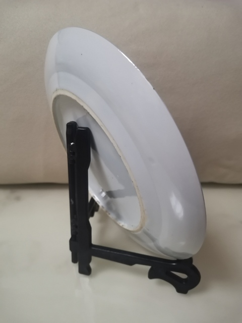 古玩陶瓷青花人物故事紋折腰盤，祝壽圖拍賣，當前價格2000元