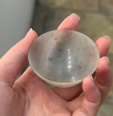 古玩玉器老玉茶杯真品鑒賞圖