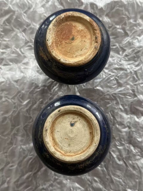 古玩陶瓷霽藍釉瓶真品鑒賞圖