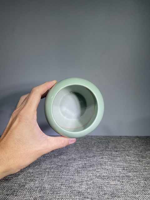 古玩陶瓷民國.青釉水洗(琴爐)拍賣，當前價格500元