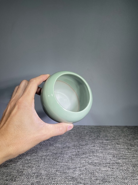 古玩陶瓷民國.青釉水洗(琴爐)拍賣，當前價格500元