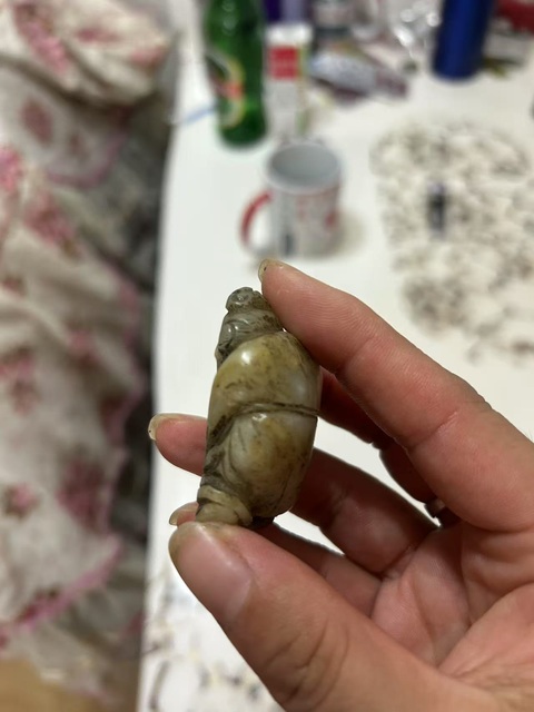 古玩玉器和田玉童子真品鑒賞圖