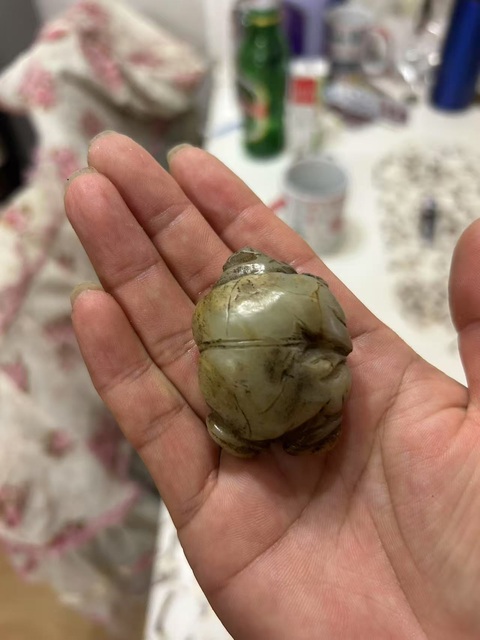 古玩玉器和田玉童子真品鑒賞圖