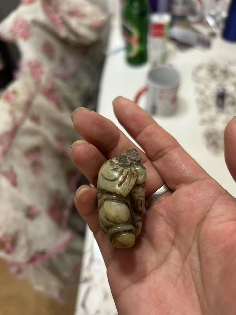 古玩玉器和田玉童子真品鑒賞圖