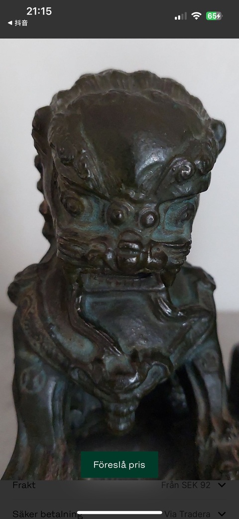 古玩銅器銅獅子真品鑒賞圖