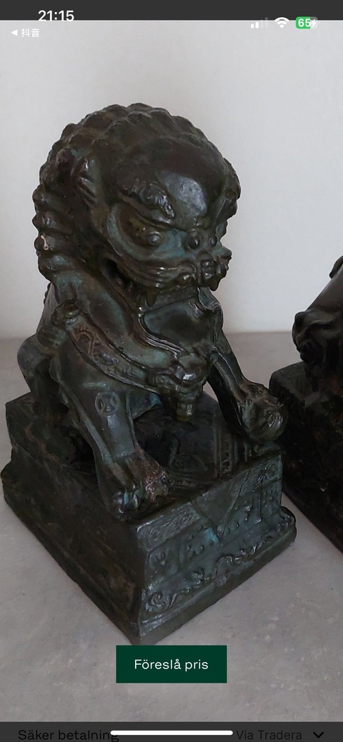 古玩銅器銅獅子真品鑒賞圖