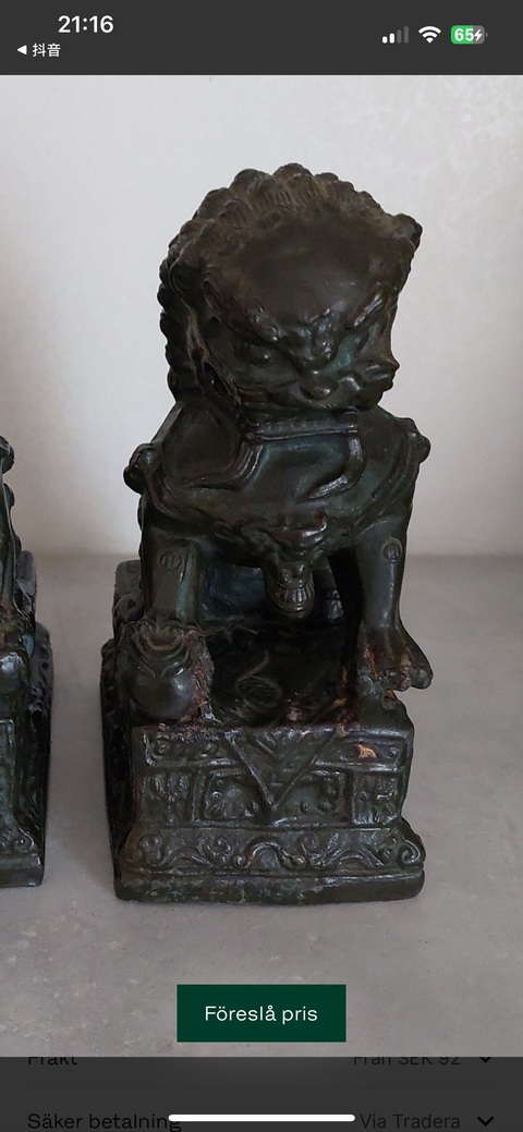 古玩銅器銅獅子真品鑒賞圖