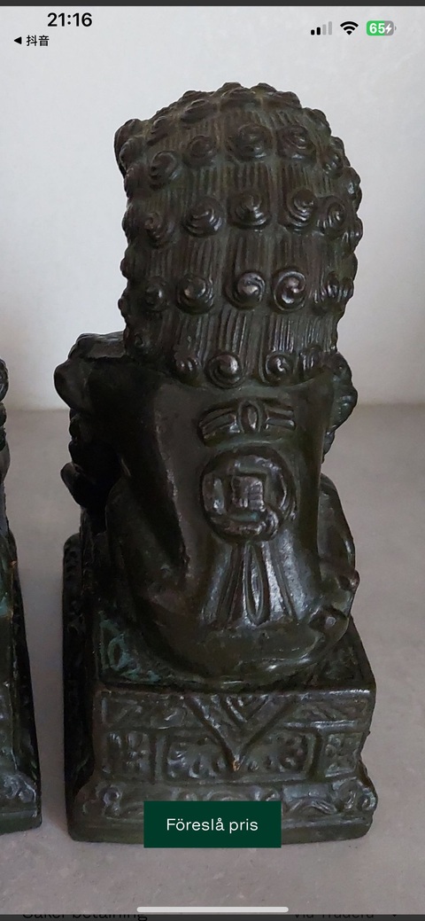 古玩銅器銅獅子真品鑒賞圖