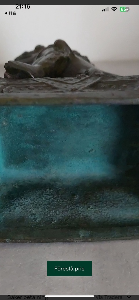 古玩銅器銅獅子真品鑒賞圖