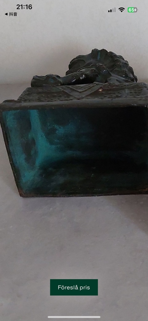 古玩銅器銅獅子真品鑒賞圖