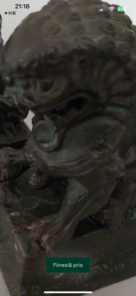 古玩銅器銅獅子真品鑒賞圖