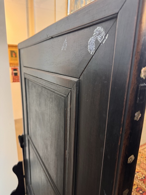 古玩雜項刺繡插屏真品鑒賞圖