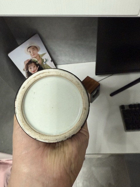 古玩陶瓷烏金釉觀音瓶真品鑒賞圖