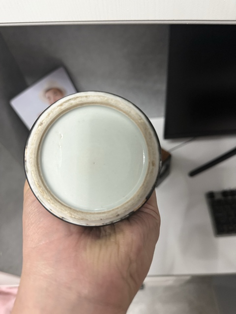 古玩陶瓷烏金釉觀音瓶真品鑒賞圖