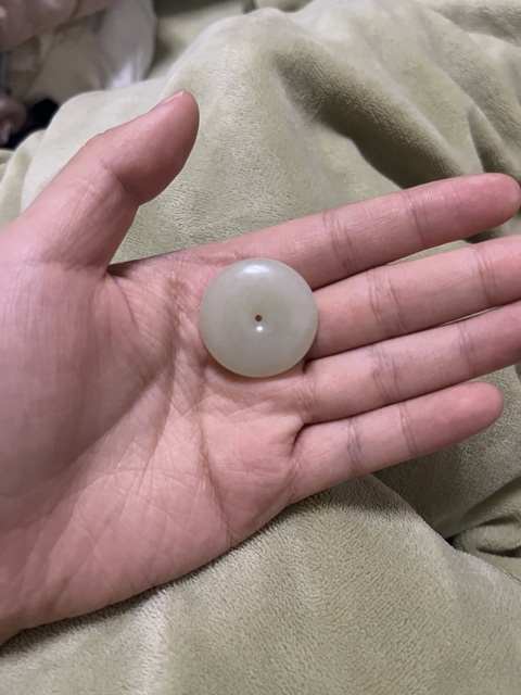 古玩玉器和田玉雕“平安扣”真品鑒賞圖