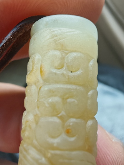 古玩玉器仿古玉勒子真品鑒賞圖