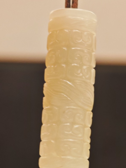 古玩玉器仿古玉勒子真品鑒賞圖