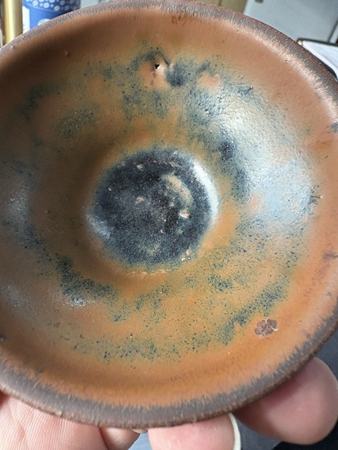 古玩陶瓷宋代建窯系褐釉盞真品鑒賞圖