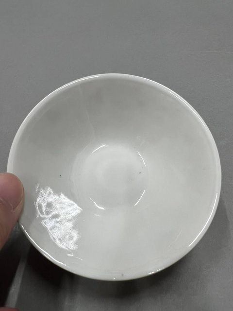 古玩陶瓷靈仙祝壽圖粉彩小碗真品鑒賞圖