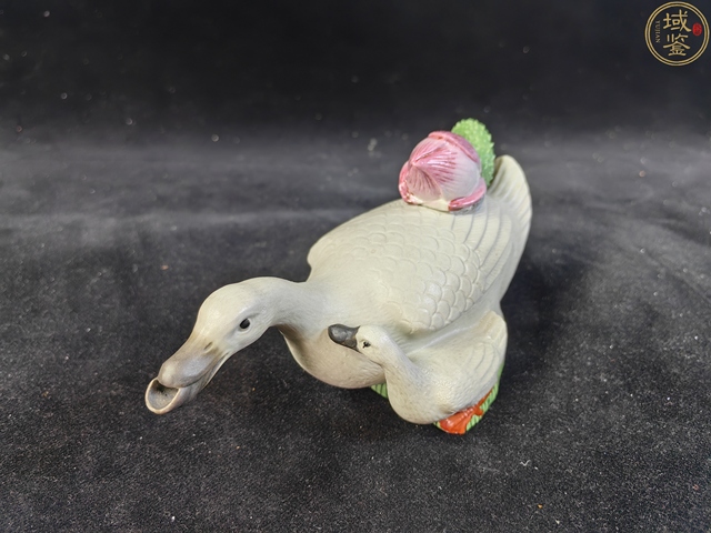 古玩陶瓷民國仿生瓷水注真品鑒賞圖