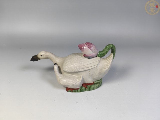 古玩陶瓷民國仿生瓷水注真品鑒賞圖