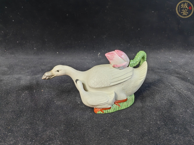 古玩陶瓷民國仿生瓷水注真品鑒賞圖