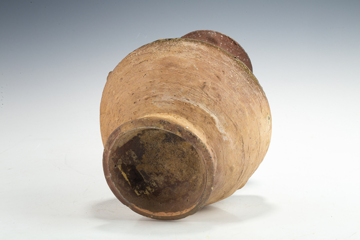 古玩陶瓷明以前·青釉水波紋雙系瓶真品鑒賞圖