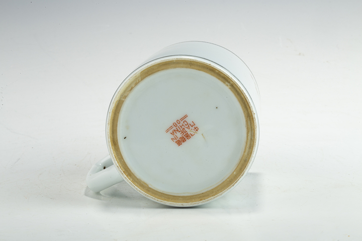 古玩陶瓷創匯·粉彩花鳥紋蓋杯真品鑒賞圖