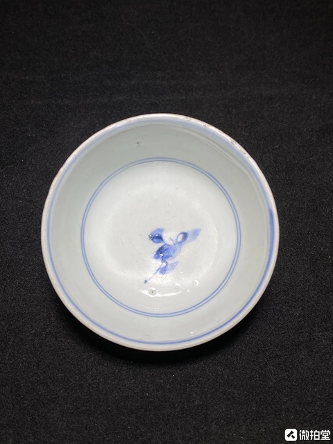 古玩陶瓷晚明青花杯真品鑒賞圖