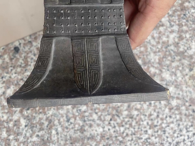 古玩銅器銅觚真品鑒賞圖